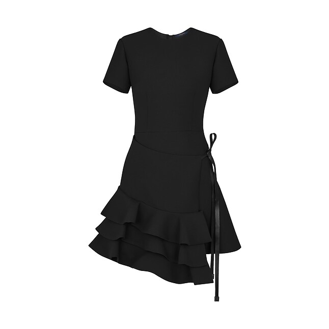 路易威登/Louis Vuitton 短袖褶边连衣裙